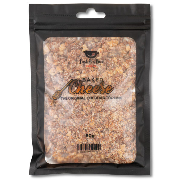 Baked Cheese - the Original Cheddar Topping - 50g Zip Top Pouch (5-10 servings)/2 pack