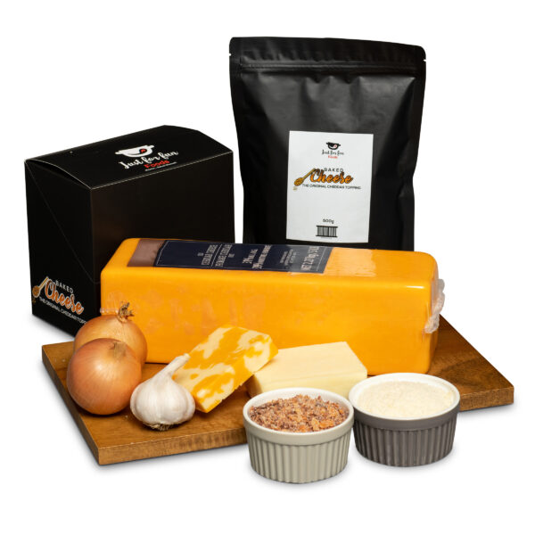 Baked Cheese - the Original Cheddar Topping - 50g Zip Top Pouch (5-10 servings)/2 pack